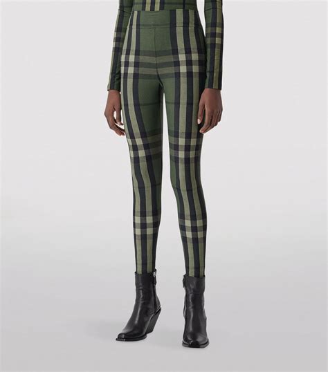 cheap burberry leggings|check trim stretch jersey leggings.